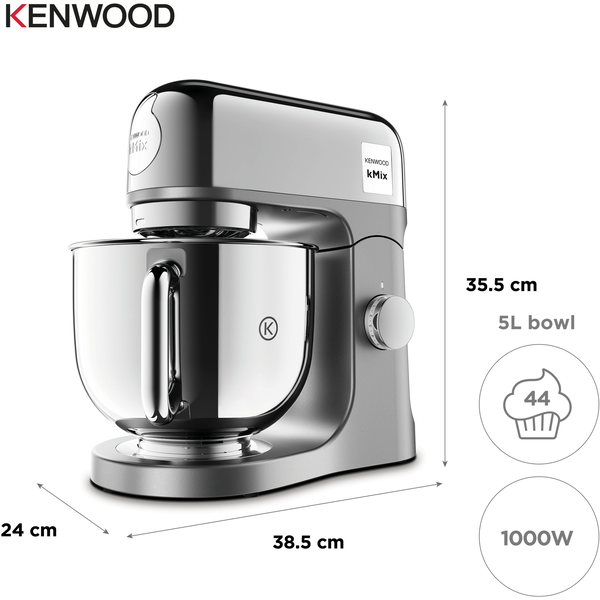 Kenwood kMix Special Edition Bordmixer 1000 W Krom, Grå