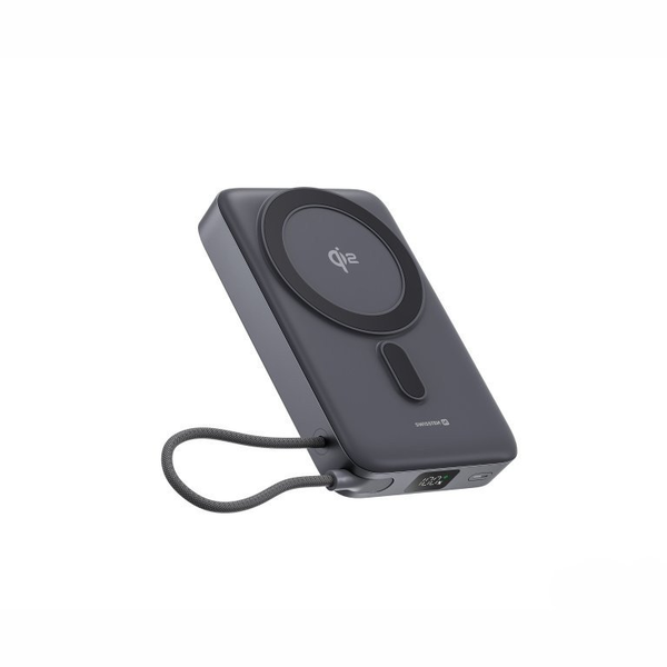 Swissten Power Bank MagSafe 10000mAh USB-C 15W fekete