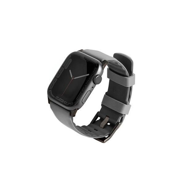 UNIQ Linus Airosoft Silicone szíj Apple Watch Series 1-8/SE/SE2/SE3 38/40/41 mm készülékhez krétaszürke