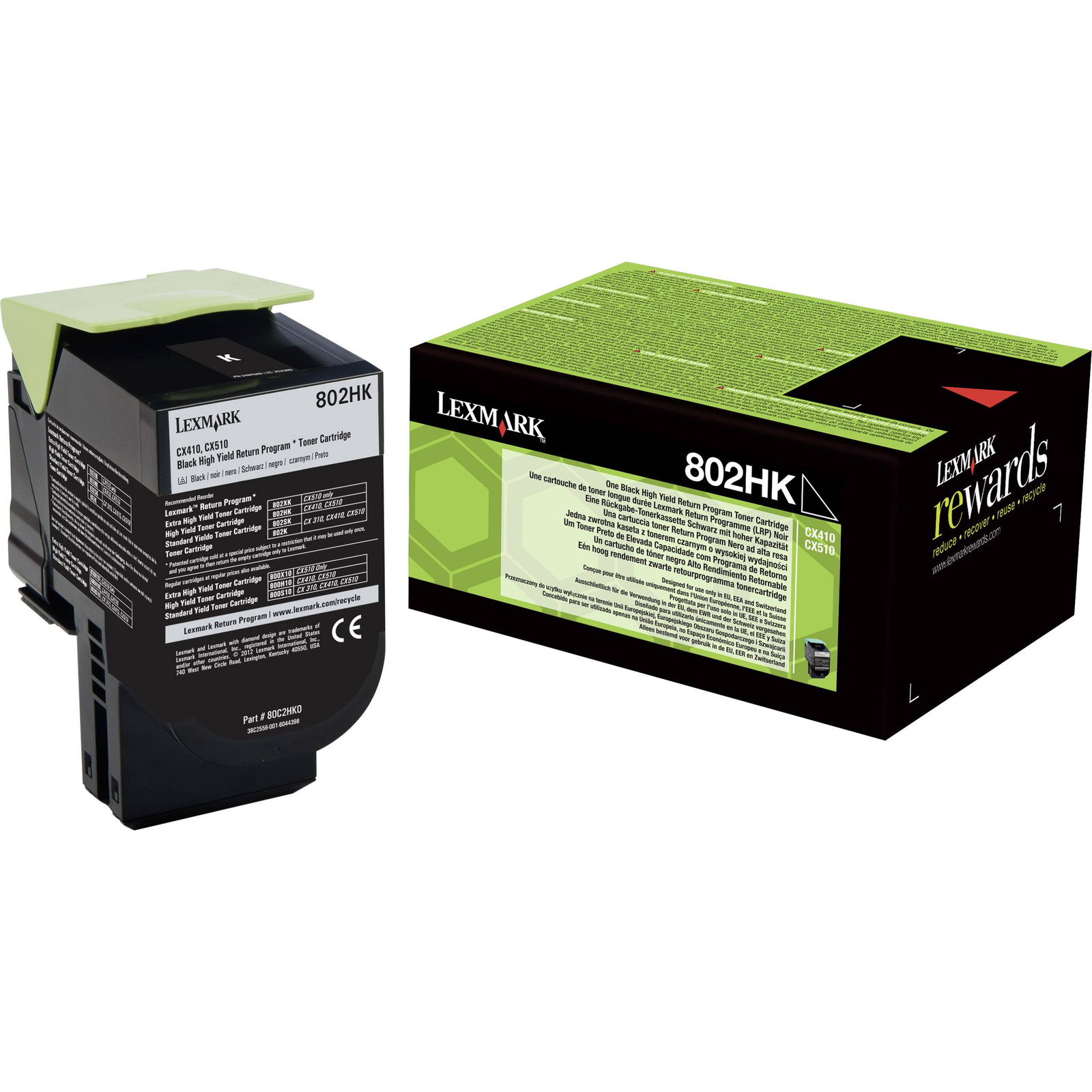 Lexmark 802HK nagy kapacitású festékkazetta fekete (80C2HK0) (80C2HK0)