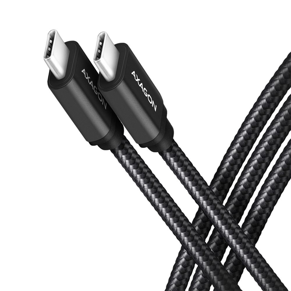Axagon BUCM3-CM30AB USB-C - USB-C adat- és töltőkábel 3m fekete