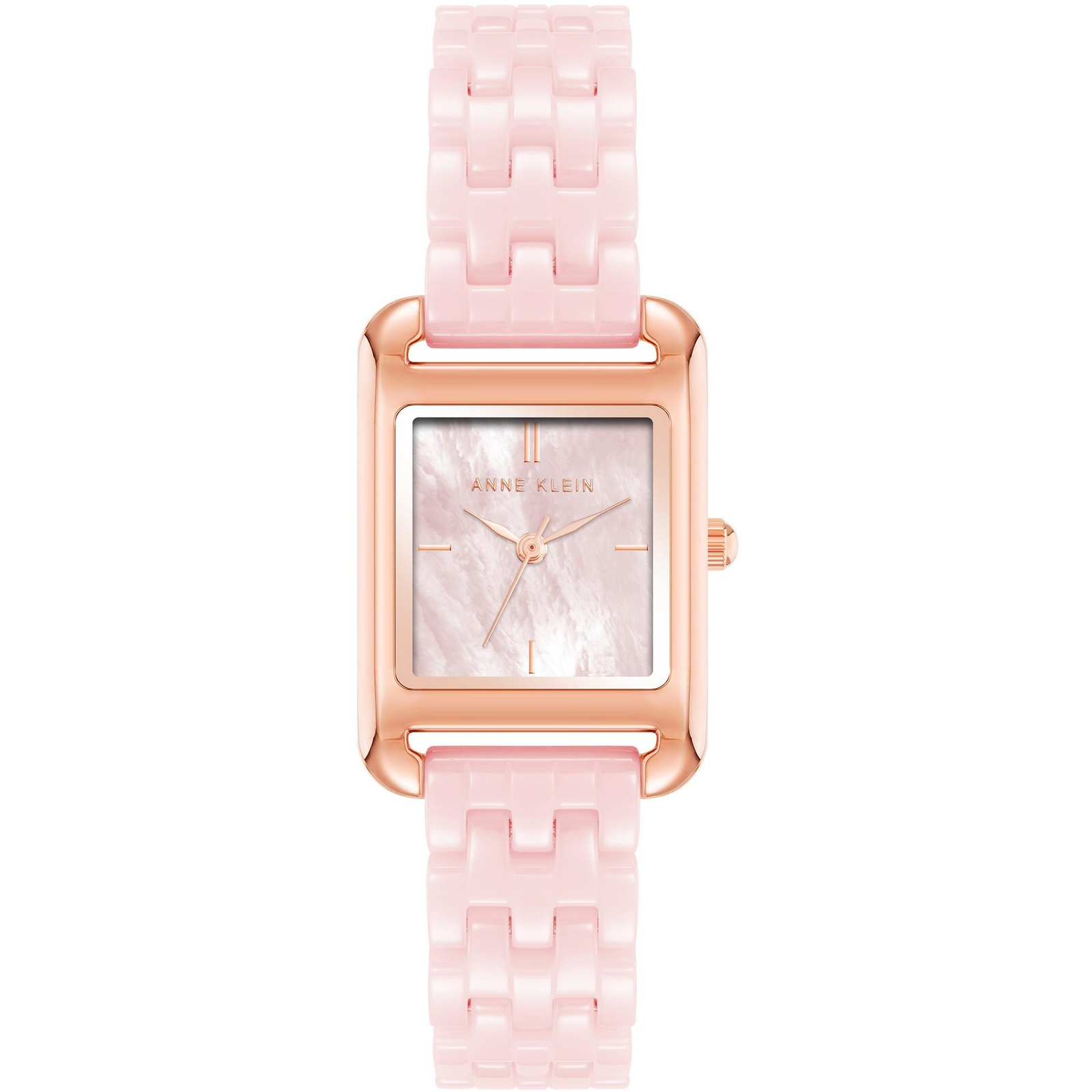 Anne Klein női négyzet alakú óra, rózsaarany AK/5022RGPK (AK/5022RGPK)