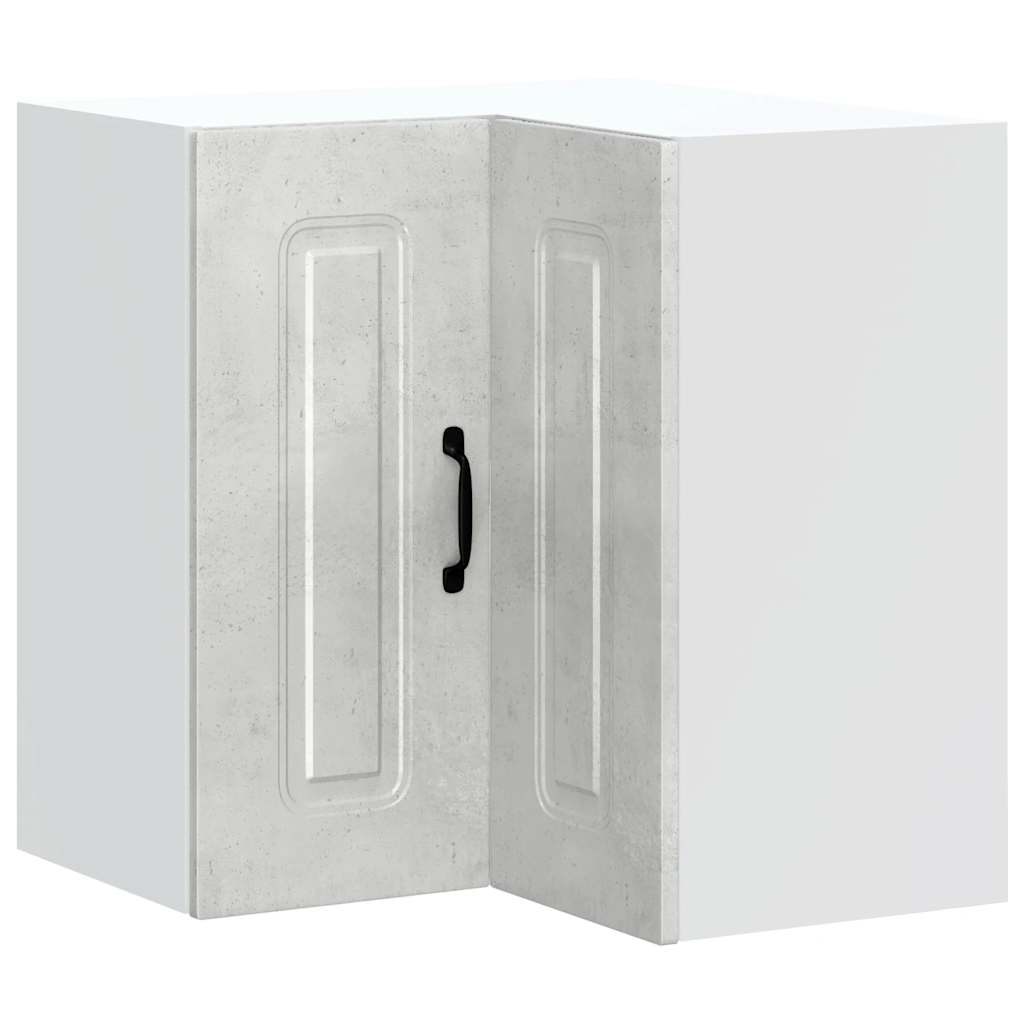 Konyhai fali sarokszekrény Kalmar beton szürke műfa (853621)