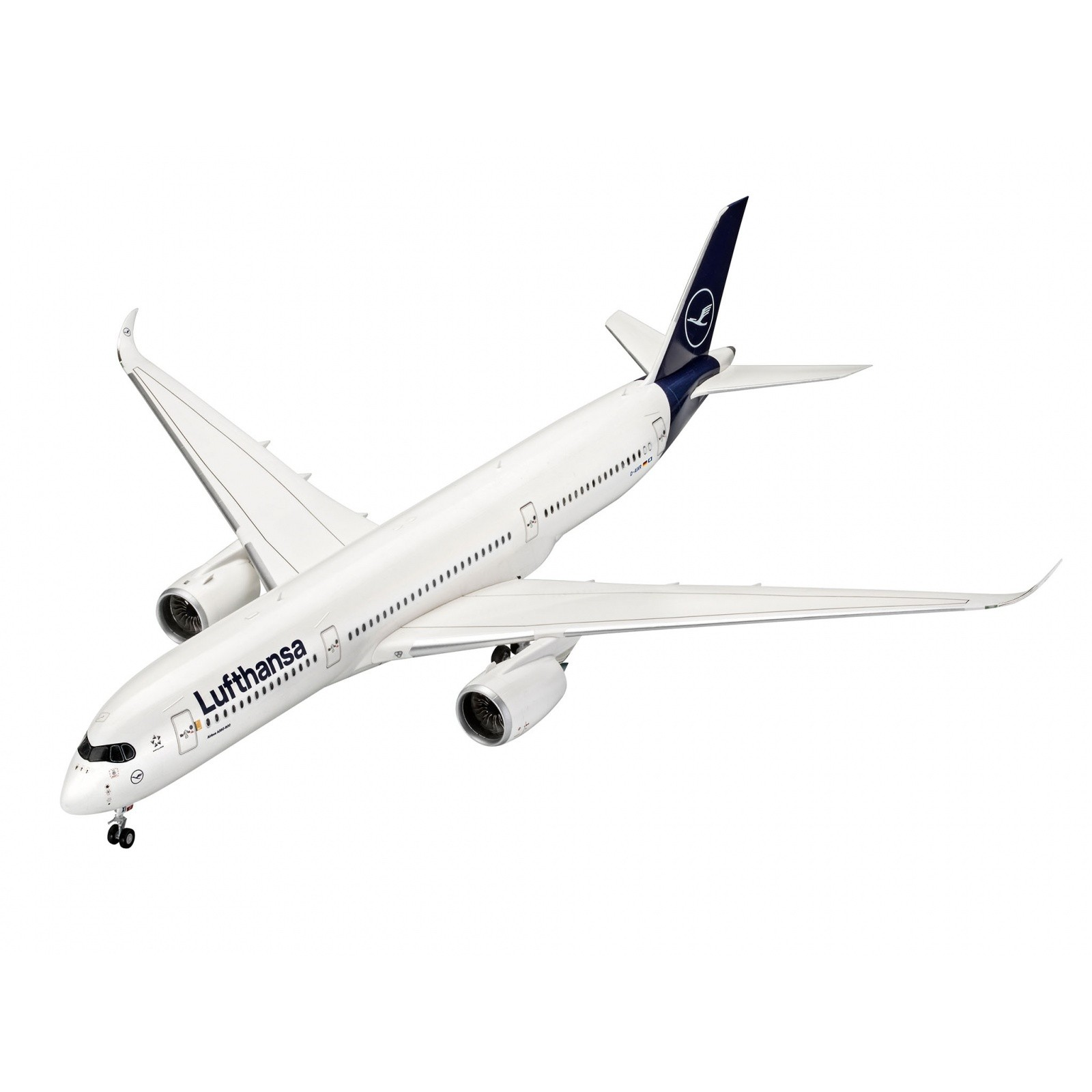 Revell Airbus A350-900 Lufthansa repülőgép műanyag modell (1:144) (03881)