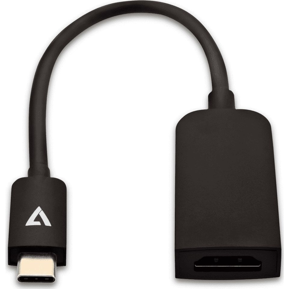 USB C 2 HDMI BLACK SLIM ADAPTER 4K HDMI USB 3.1 ADAPT (V7UCHDMISL-1E)