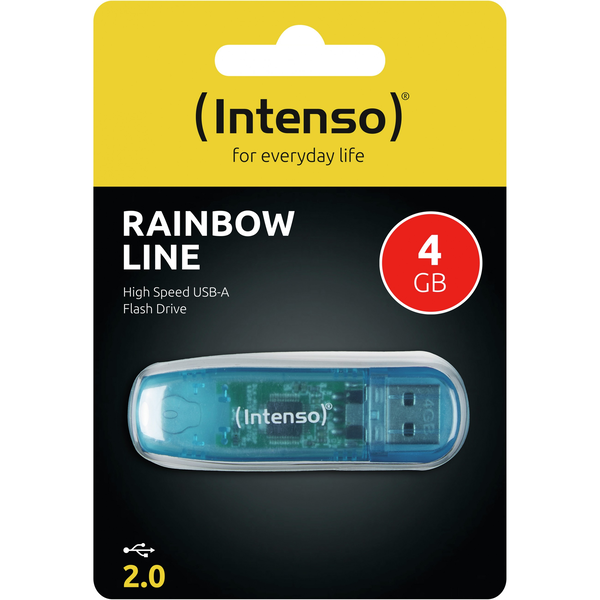 USB памет Intenso Rainbow Line 4GB USB Stick 2.0 Blue