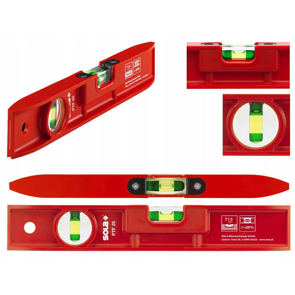 Sola PTF 25 Vízmérték Műanyag Torpedo (01412201)