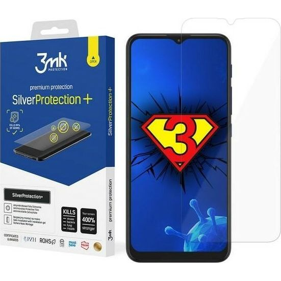 Фолио 3MK Silver Protect +, С антимикробна, антибактериална защита, Съвместимо с Motorola Moto E7 Power