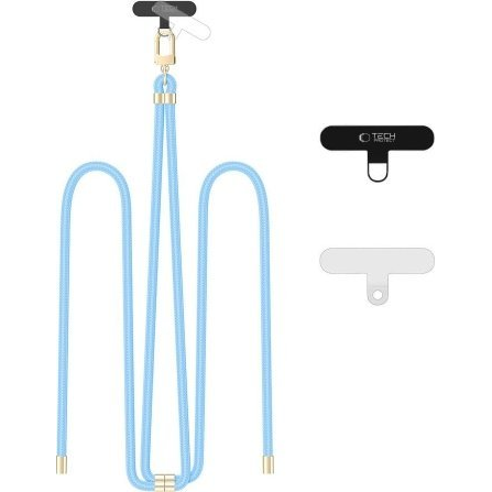 Tech-Protect C7S ROPE CROSSBODY STRAP BABY BLUE/GOLD