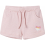 Pantaloni scurți pentru copii cu șnur, roz deschis combinat, 104