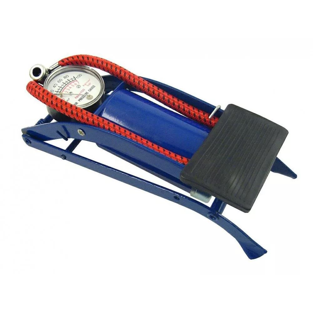 NovaBIK3 fém lábpumpa nyomásmérővel kék (AN42061) (AN42061)