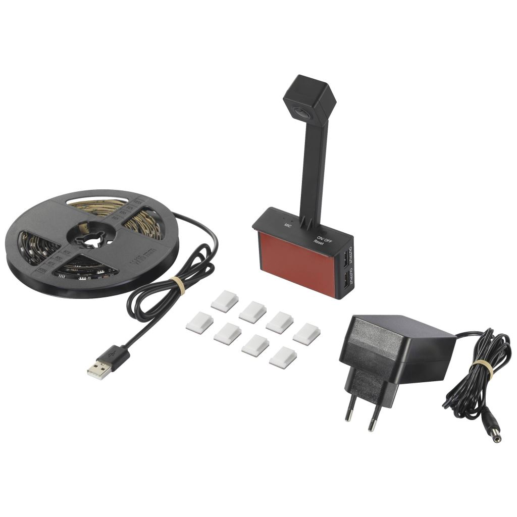 Conrad TV01RGB LED szalag készlet USB csatlakozóval 230 V 5.29 m RGB (TV01RGB)