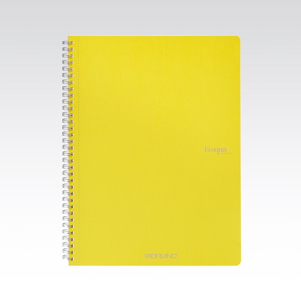 Fabriano Ecoqua 70 lapos A4 kockás spirálfüzet - Sárga