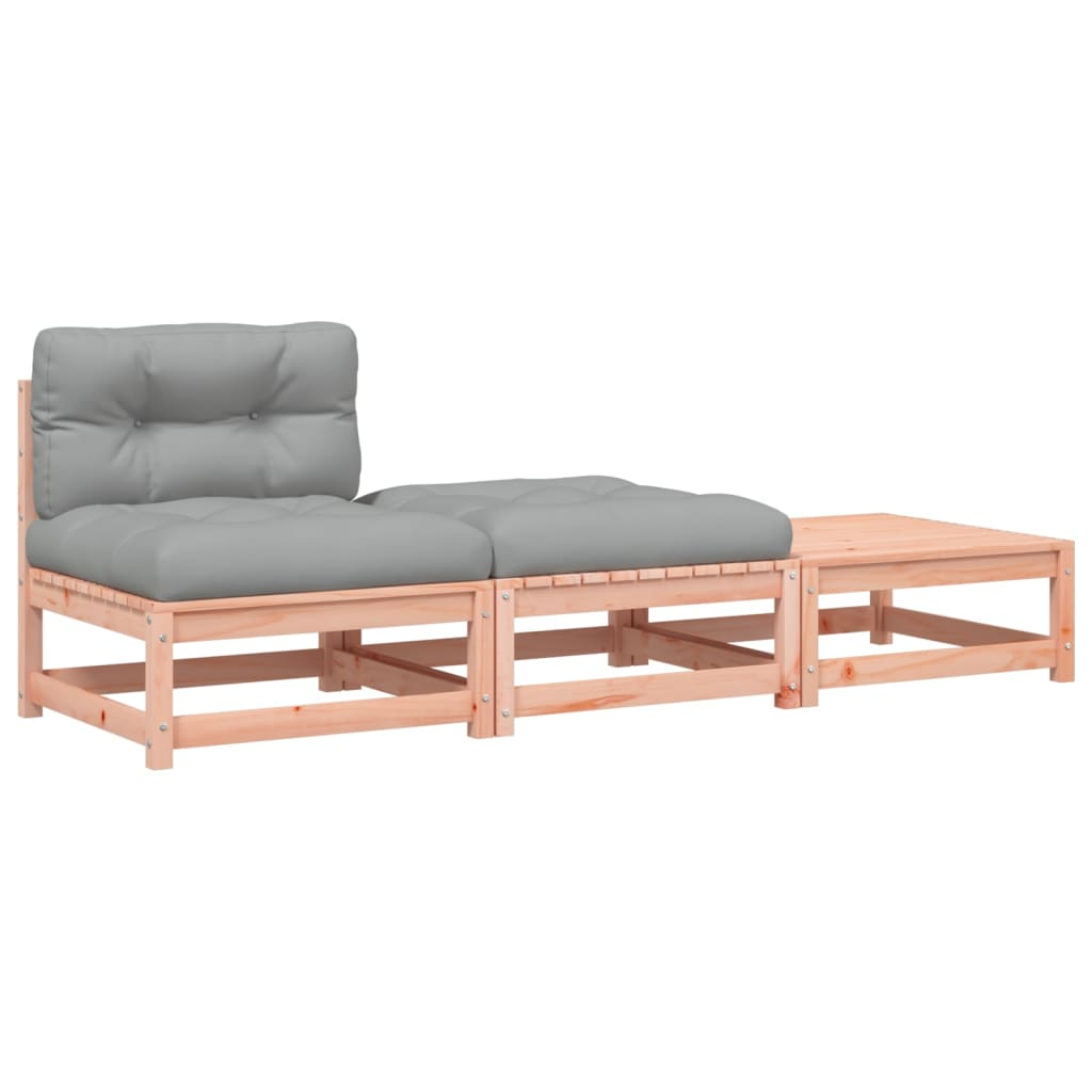 kerti karfa nélküli kanapé párnával és lábtartóval (838147)