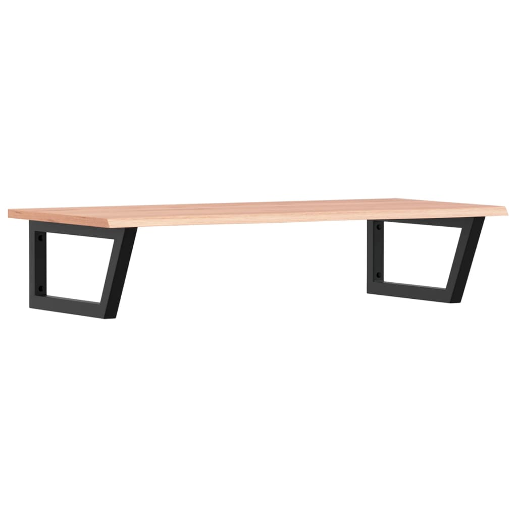 acél és tömör tölgyfa falra szerelhető mosdópolc (3302615)