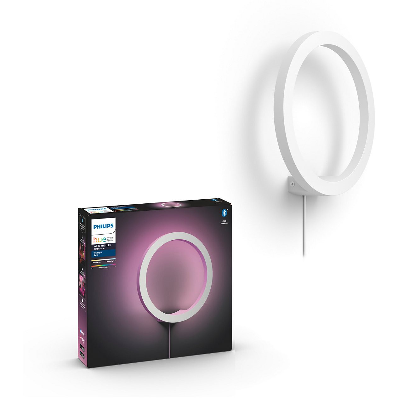 Philips Hue White and colour ambience 4090131P9 Inteligentné nástenné svetlo Bluetooth 20 W (929003053001)