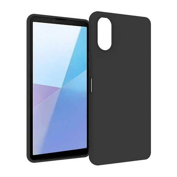 Szilikon telefonvédő (matt) FEKETE Sony Xperia 10 VI "Gigapack csomagolás" (GP-159094)