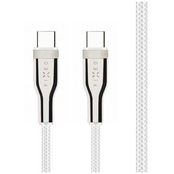 Fixed Nabíjecí a datový opletený kabel s konektory USB-C/USB-C a podporou
