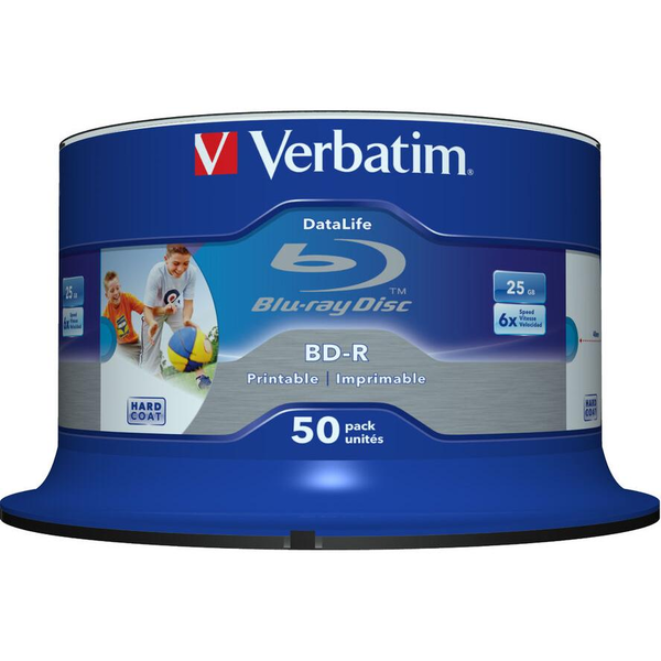 Verbatim 43812 blank Blu-ray disk BD-R 25 GB 50 stk