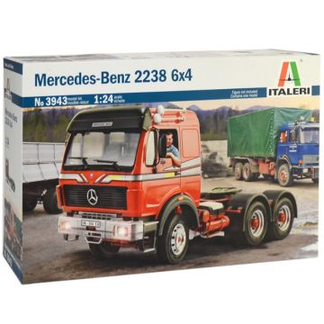 Italeri: Mercedes-Benz 2238 6x4 teherautó makett, 1:24 (3943s) (3943s)