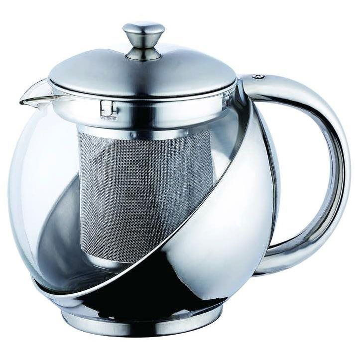 Bergner Rozsdamentes acél/üveg teáskanna 0,75l (RB-3049)