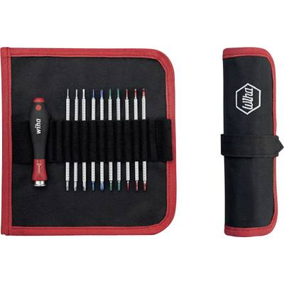 Cserélhető szárú marokcsavarhúzó készlet tokban, 11 részes, Wiha SYSTEM 4 27820 (27820)