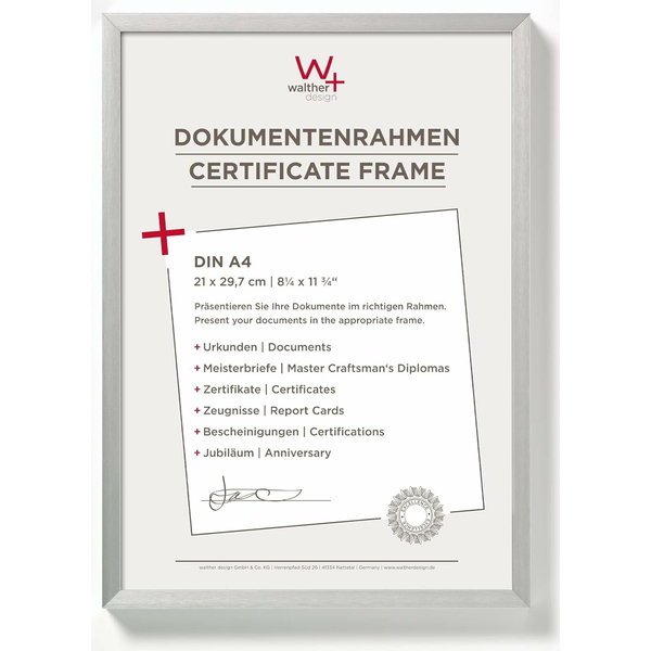 Walther AJ130S Chair 22x31 Képkeret - Ezüst