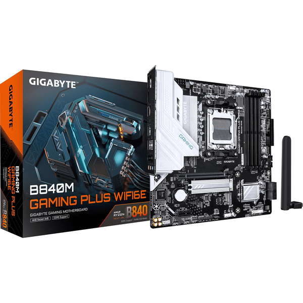 GIGABYTE B840M GAMING PLUS WIFI6E AMD B840 Socket AM5 Micro ATX
