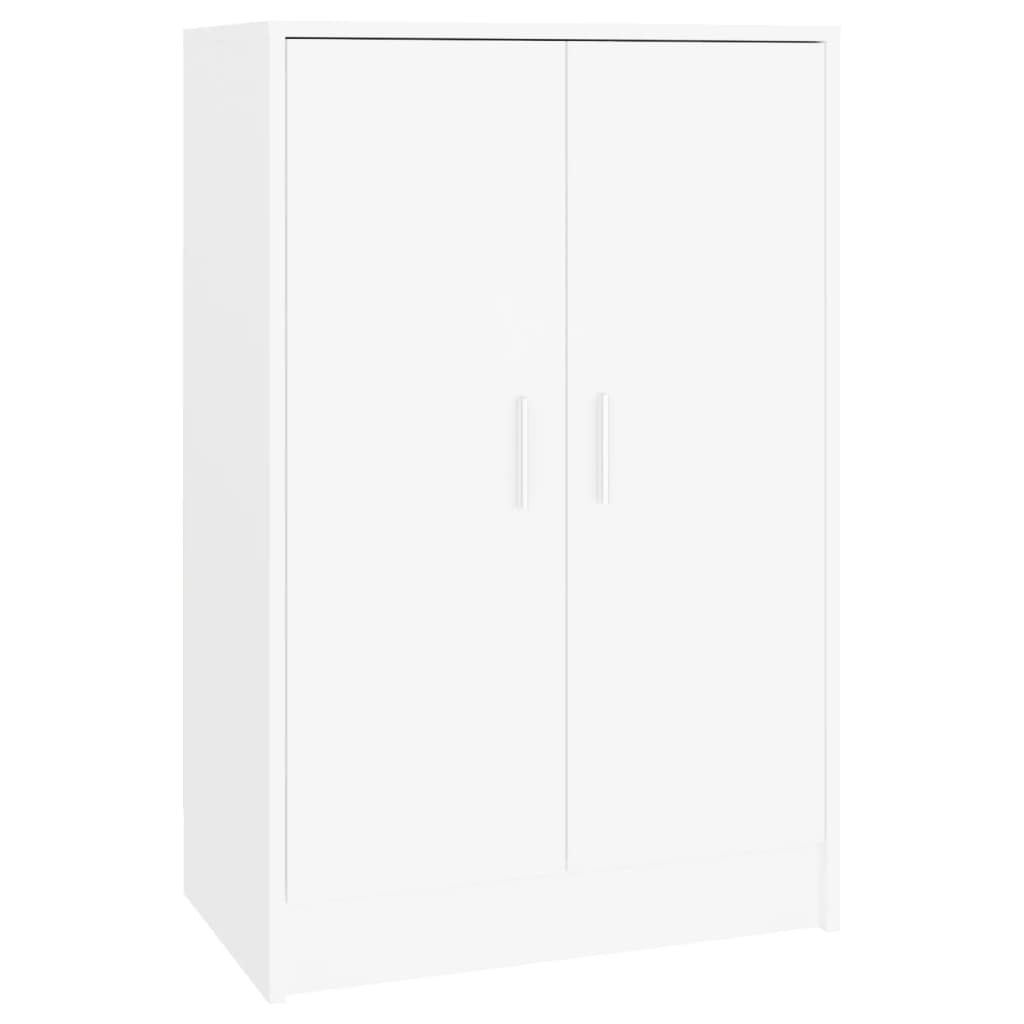 fehér forgácslap cipősszekrény 60 x 35 x 92 cm (808927)