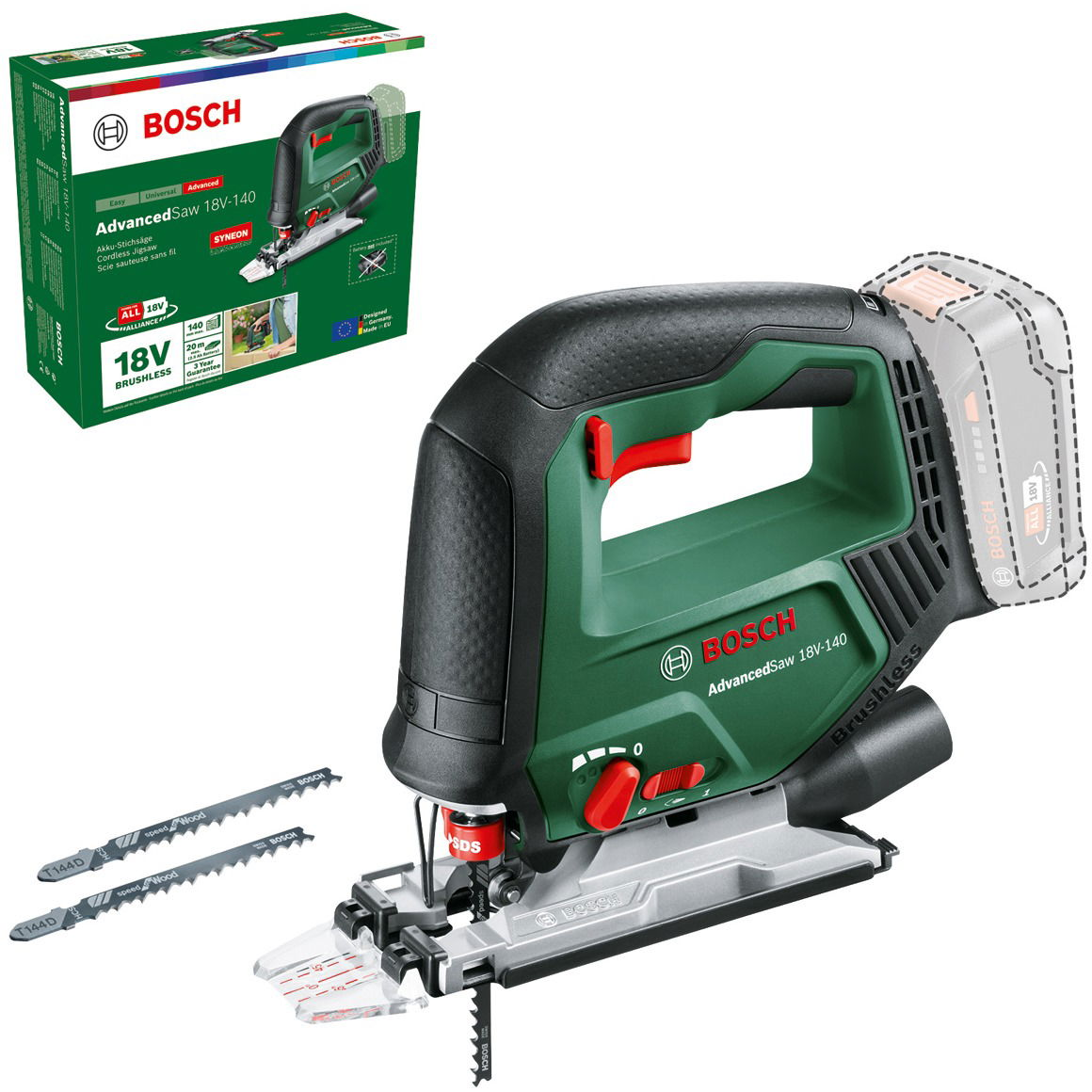 BOSCH AdvancedSaw 18V-140 (akkumulátor nélkül) (0603013000)