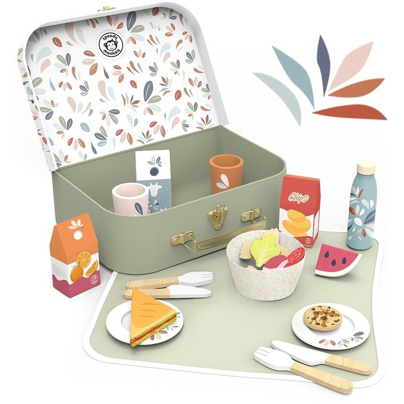 Speedy Monkey Wooden Toy - Picnic Set (SP3016)