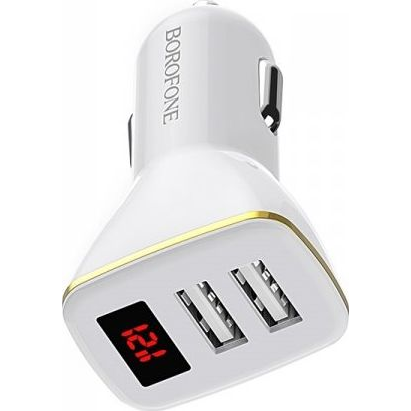 Borofone - autós töltő 2x USB (BFO-BZ11-W)