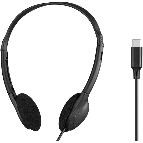 Sandberg 825-32 cuffia e auricolare Cuffie Cablato A Padiglione Ufficio USB tipo-C Nero