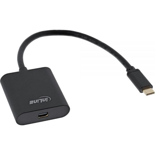 InLine 64105B video átalakító kábel 0,2 M USB C-típus Mini DisplayPort Fekete (64105B)
