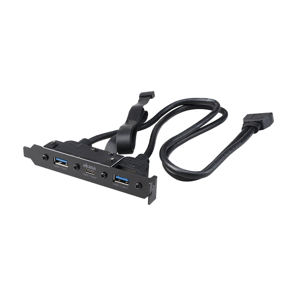 Akasa PCI bracket na 3x USB 3.1, 2x USB Type-A, 1x USB Type-C