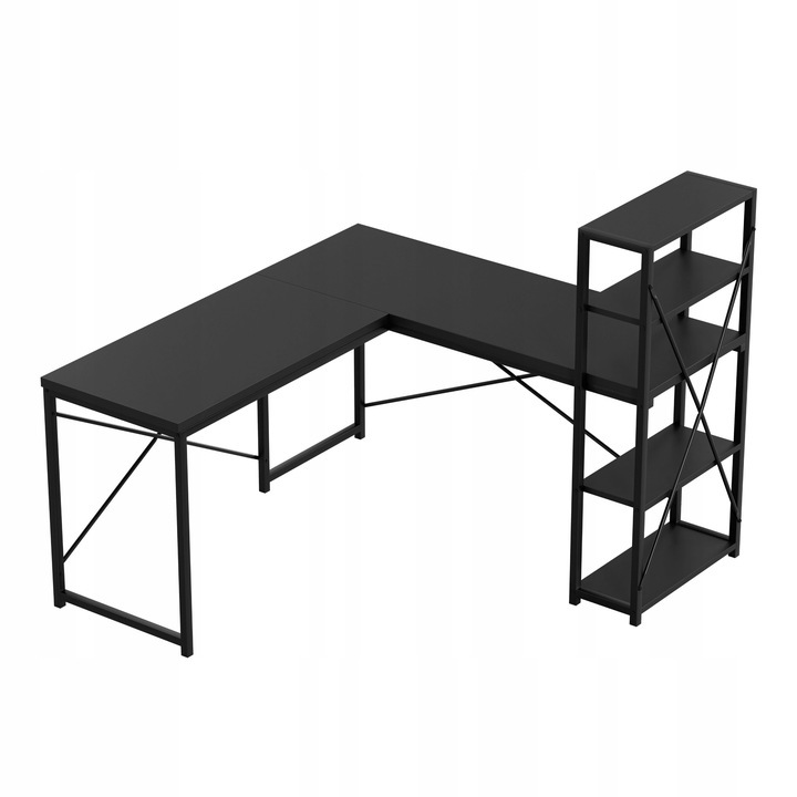 Huzaro Mark Adler Leader 5.9 Gamer sarok asztal 145 x 57 x 75 cm - Fekete (MA-LEADER 5.9 BLACK)