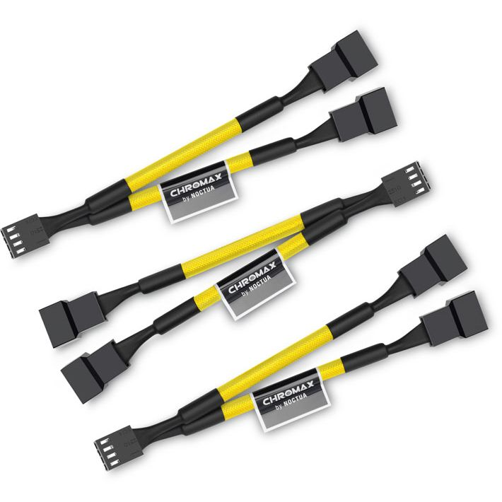Noctua NA-SYC1 chromax.yellow Y-Splitter cable set (NA-SYC1.yellow)
