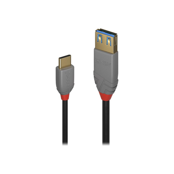 Lindy 36895 USB-kabel USB 3.2 Gen 2 (3.1 Gen 2) 0,15 m USB C USB A Sort