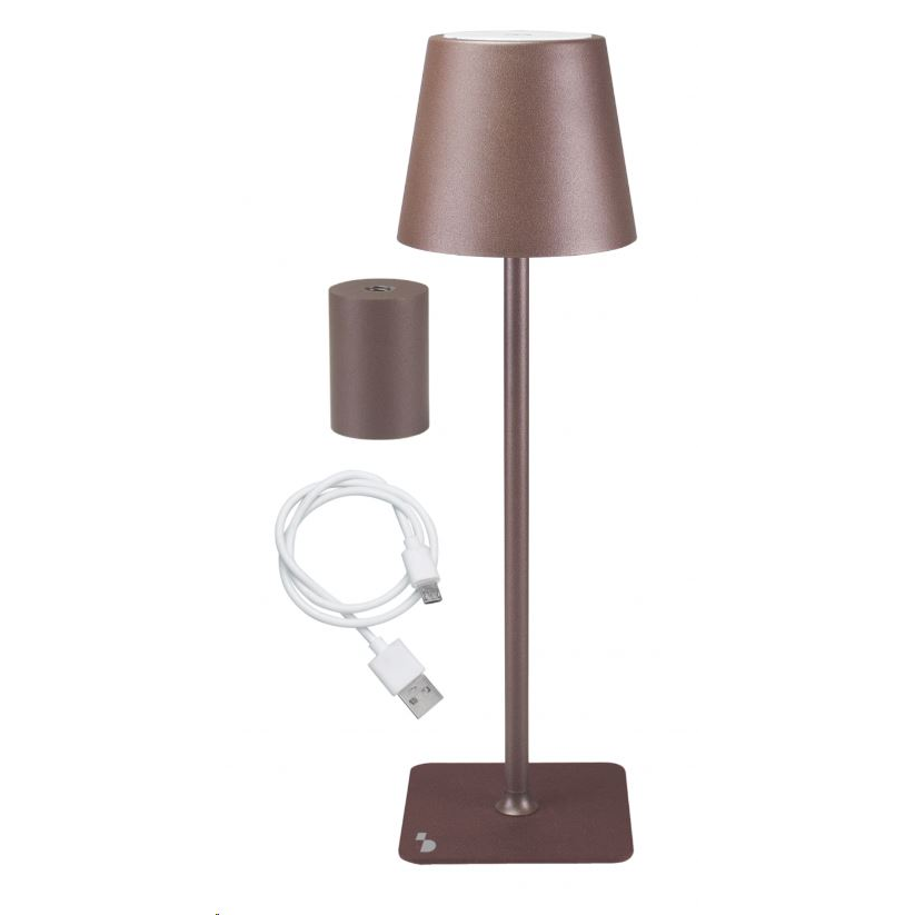 Beper P201UTP113 asztali lámpa USB töltéssel barna (P201UTP113)