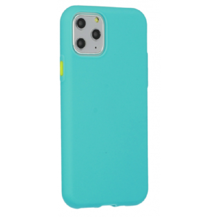 Fusion Solid Apple iPhone 12 / 12 Pro Szilikon Tok - Türkiz (FSN-SC-BC-IPH12-MI)