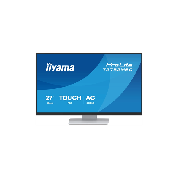 iiyama ProLite T2752MSC-W1AG computerskærm 68,6 cm (27") 1920 x 1080 pixel Fuld HD LCD Berøringsskærm Hvid