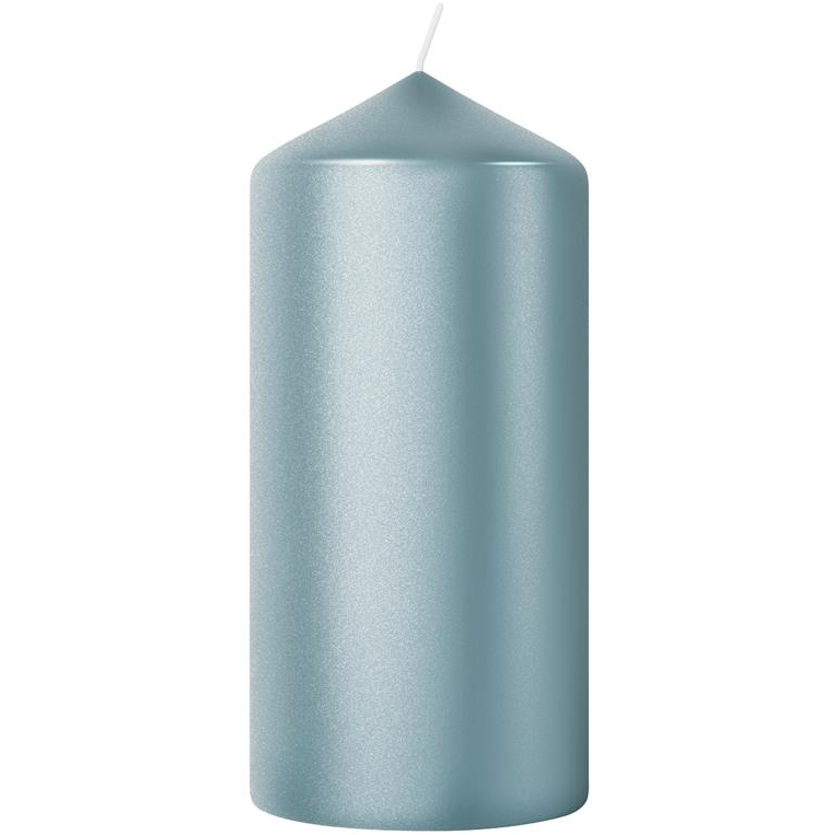 BOLSIUS Pillar Metallic Blue 12 cm, 245 g (8717847161598)