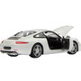 METALLIC CAR PORSCHE 911 WHITE SCALE 1 TO 24
