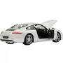METALLIC CAR PORSCHE 911 WHITE SCALE 1 TO 24