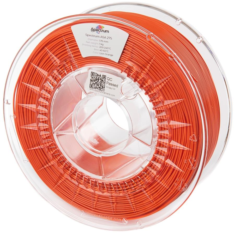 Spectrum 3D nyomtatószál, ASA 275, 1,75 mm, Lion Orange, 1 kg (80304)