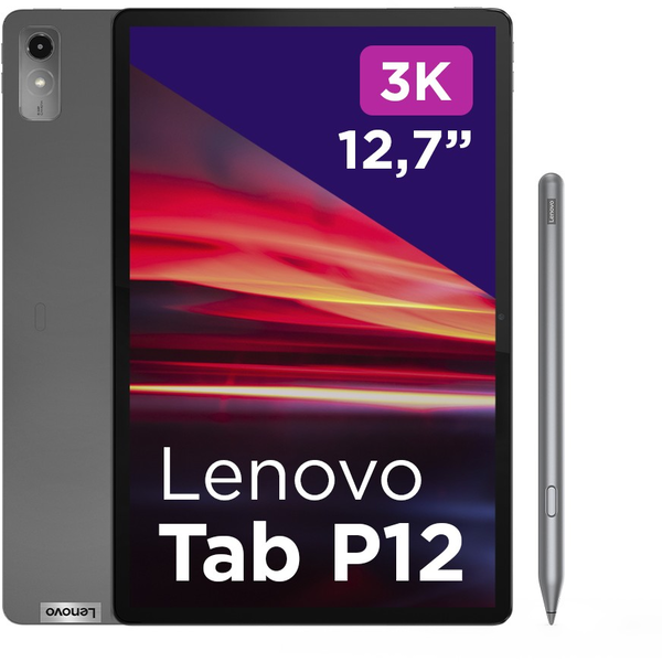 Lenovo Tab P12 128 GB 32,3 cm (12.7") Mediatek 8 GB Wi-Fi 6 (802.11ax) Android 13 Szürke