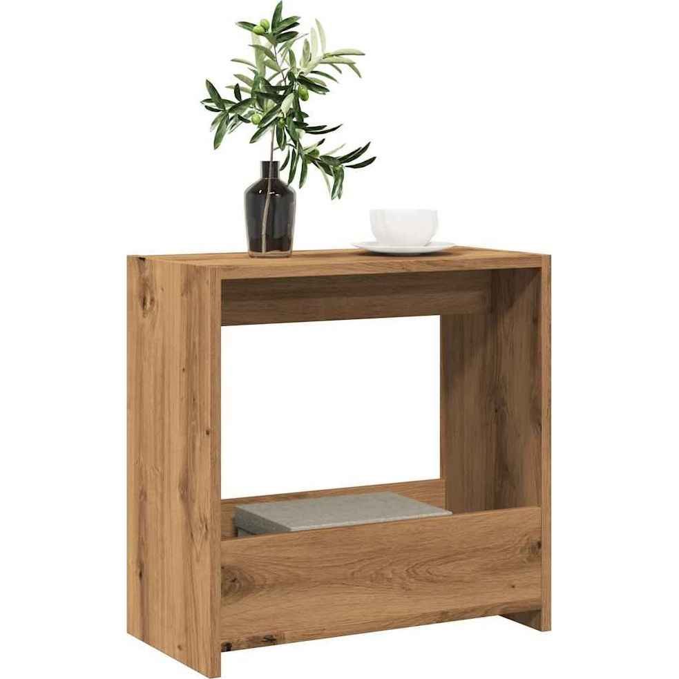 Oldalasztal Artisan tölgy 50x26x50 cm Gépelt fa (856539)