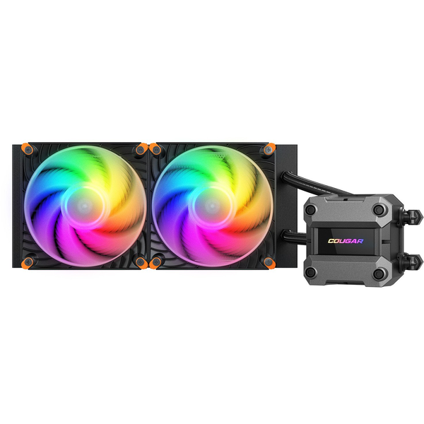 COUGAR Gaming CGR-PSDUTRGB-B-240 Processor Alt-i-en væskekøler 12 cm Sort