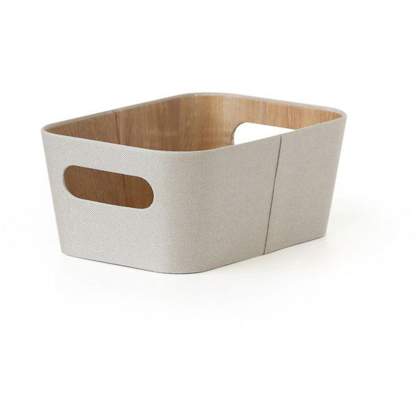 TORO kosár 26 × 18 × 11 cm, krémfehér (268827)