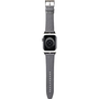 CG MOBILE KARL LAGERFELD SAFFIANO MONOGRAM pótszíj (egyedi méret, kicsi, bőr hatású, fém csat) EZÜST Apple Watch Series 11 42mm / Watch Series SE 3 40mm / Watch Series 5 40mm (KLAWMSAKLHPG)